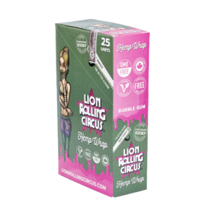 Hemp Wrap Bubble Gum Lion Rolling Circus (25x2)