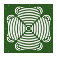 Oruga Verde Rejilla Verde 10 mm
