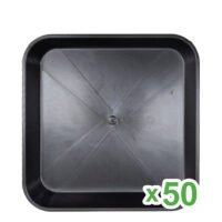 Plato Cuadrado 23x23 cm para Maceta de 11 lt. 50 ud.