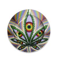 Cenicero Metal Basic Leaf Eyes 13.5 cm.